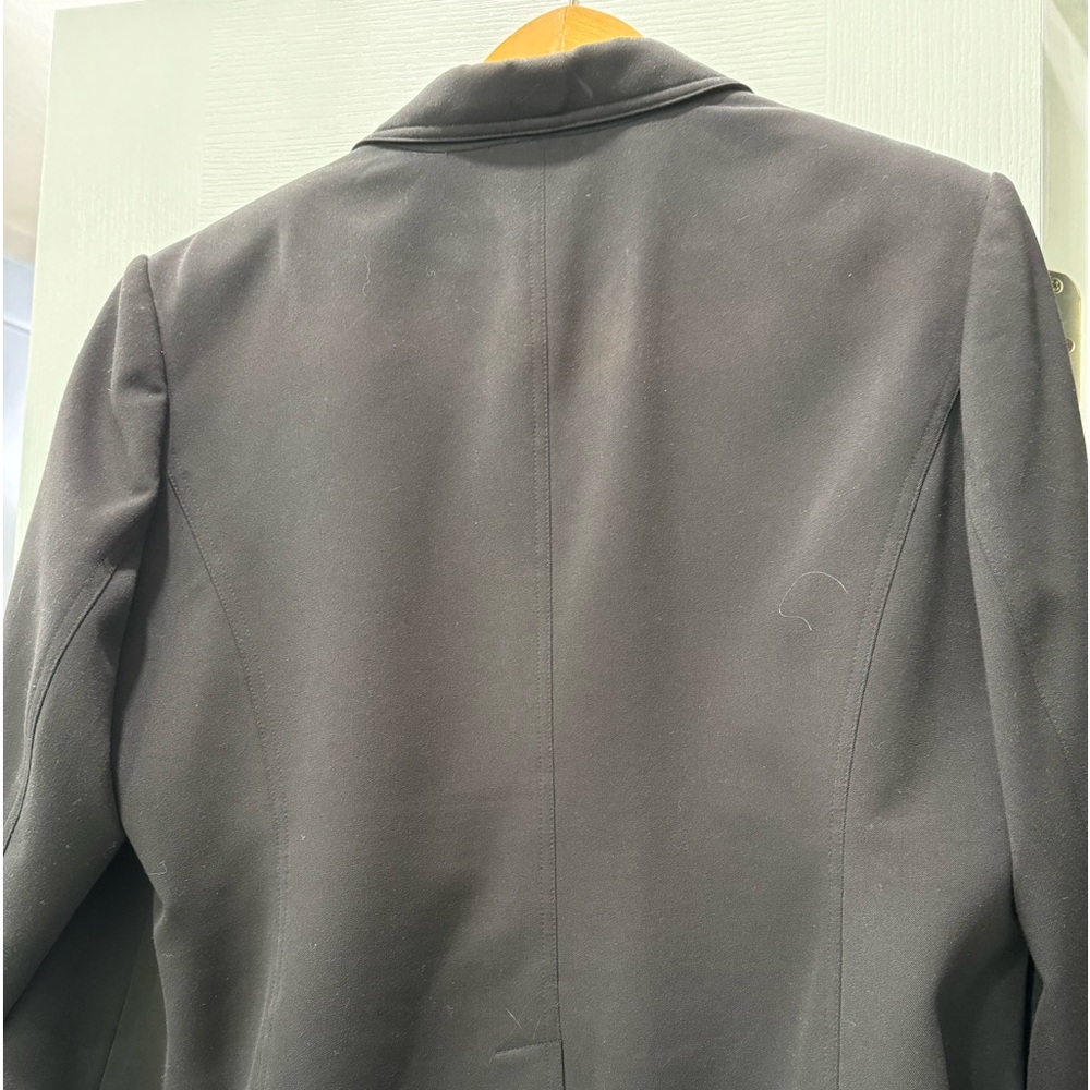 Beautiful, black blazer with patch pockets like new. Perfect for casual or dress